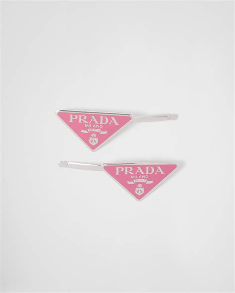 pink Prada hair clip